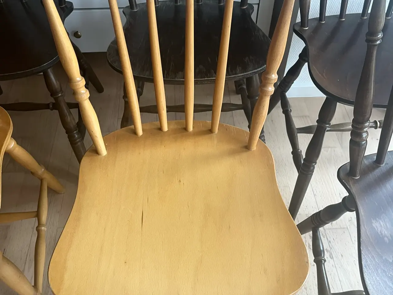 Billede 3 - 6 Farstrup originale pindestole fra 70”erne