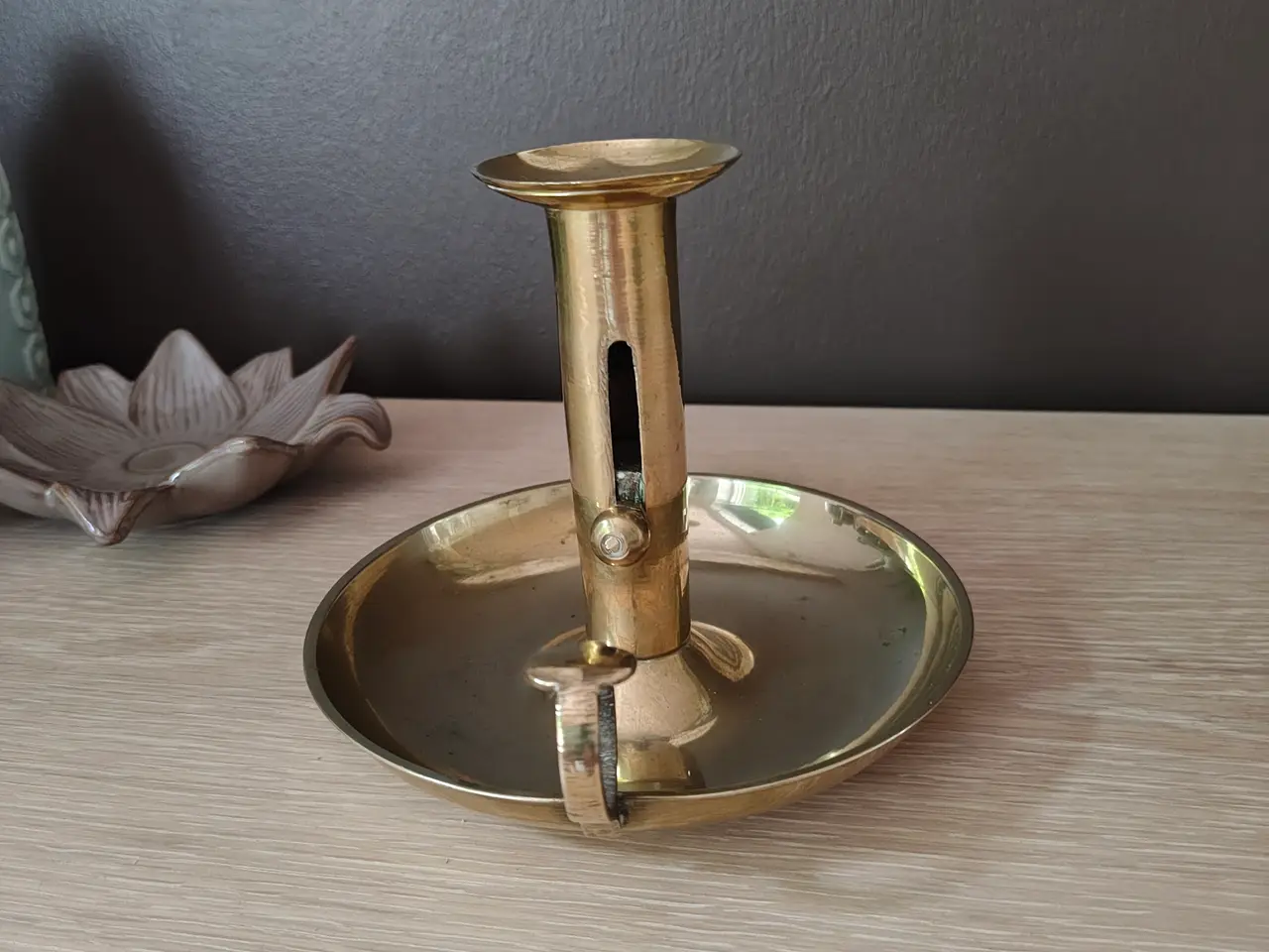 Billede 3 - Flot messing kammerstage