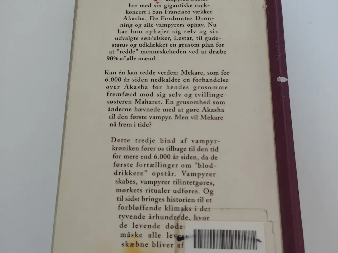 Billede 2 - Anne Rice: De Fordømtes Dronning