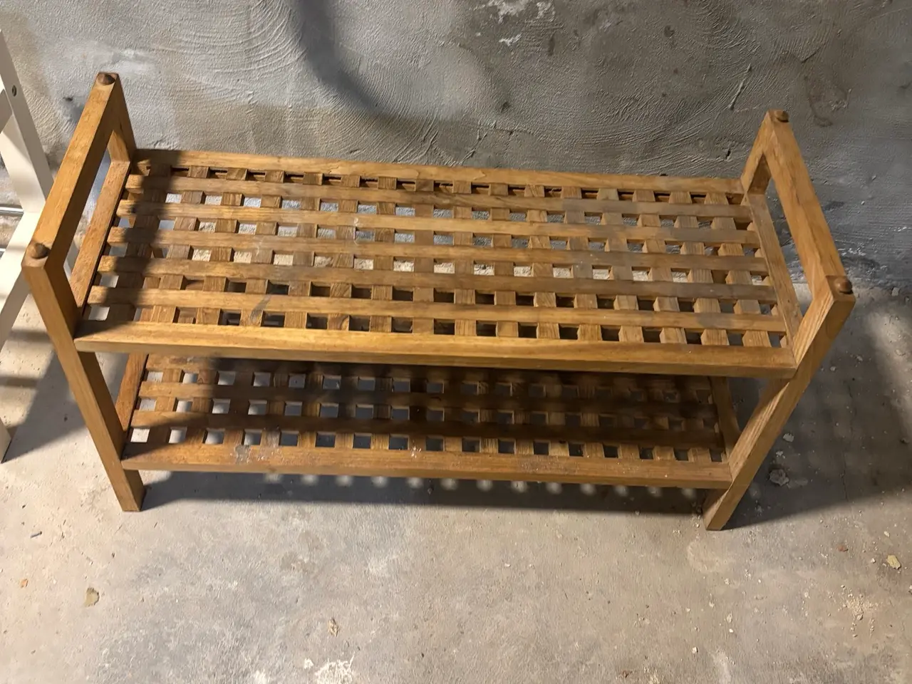 Billede 1 - IKEA Molger bænk/skoreol i træ