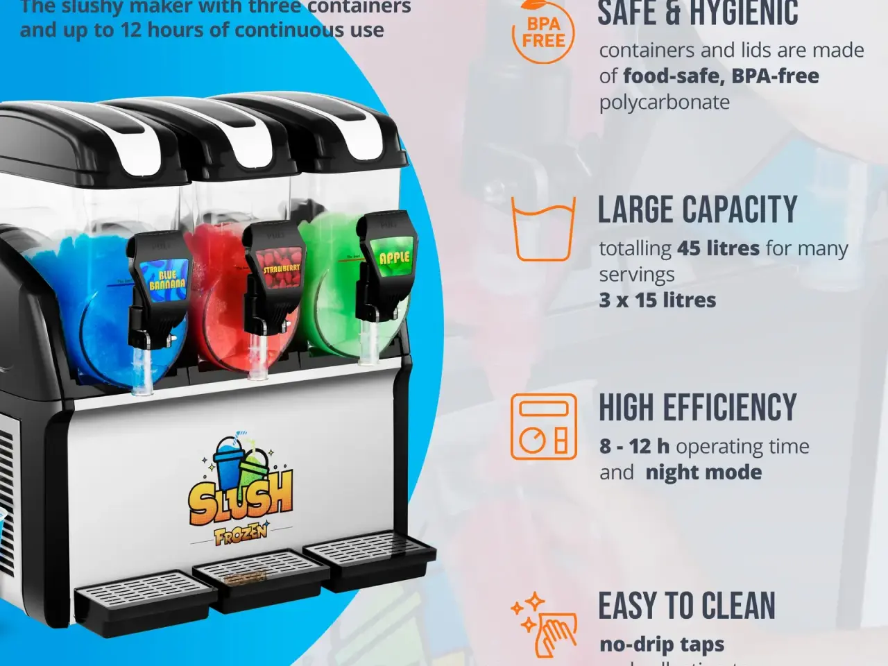 Billede 3 - Slush ice-maskine – 3 x 15 liter