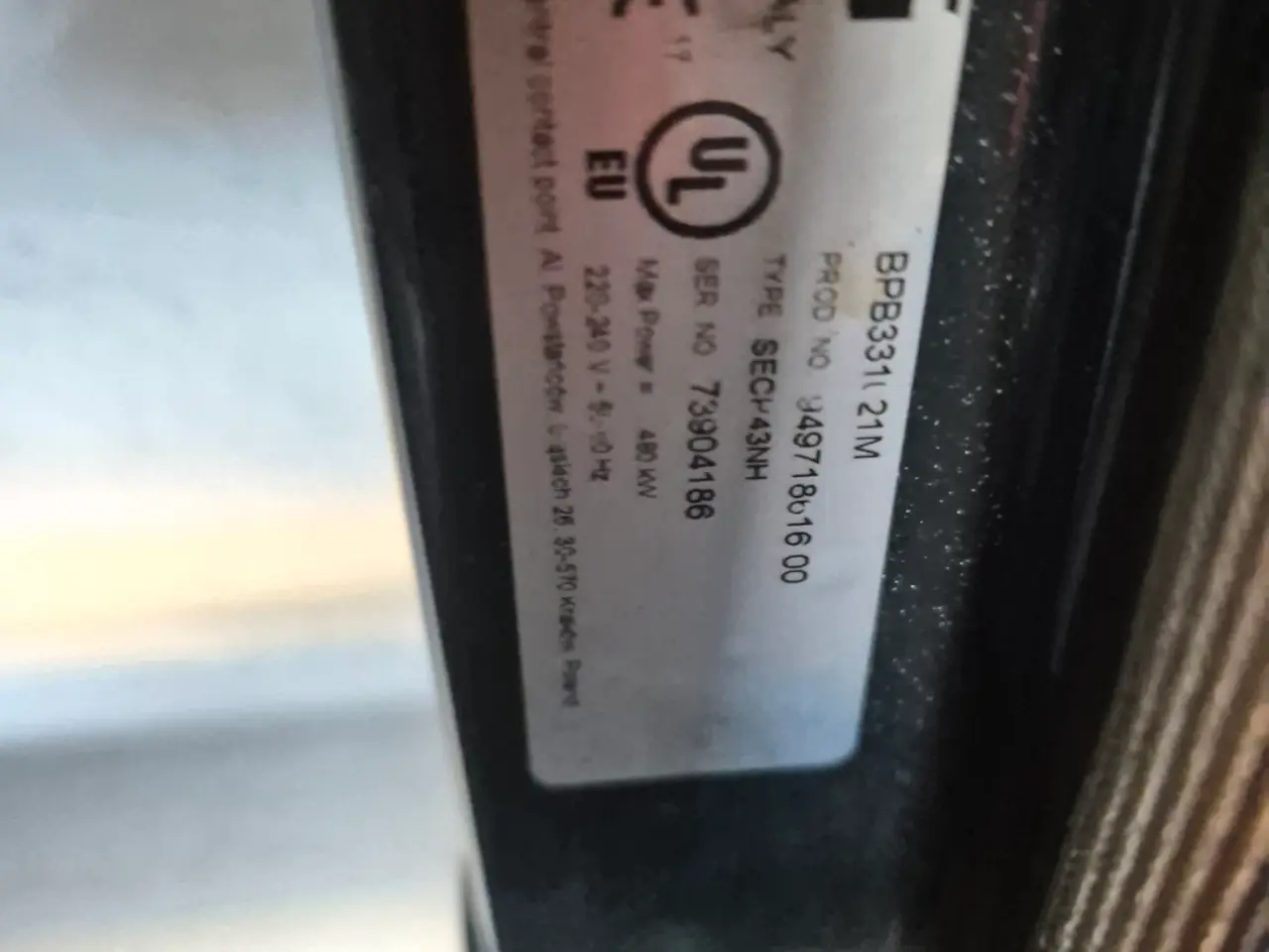 Billede 3 - AEG indbygningsovn BPB331021M i fin stand