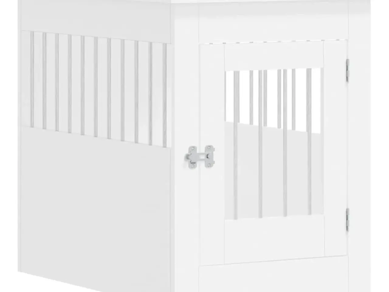 Billede 2 - Hundebur/endebord 55×80×68 cm i konstrueret træ - hvid