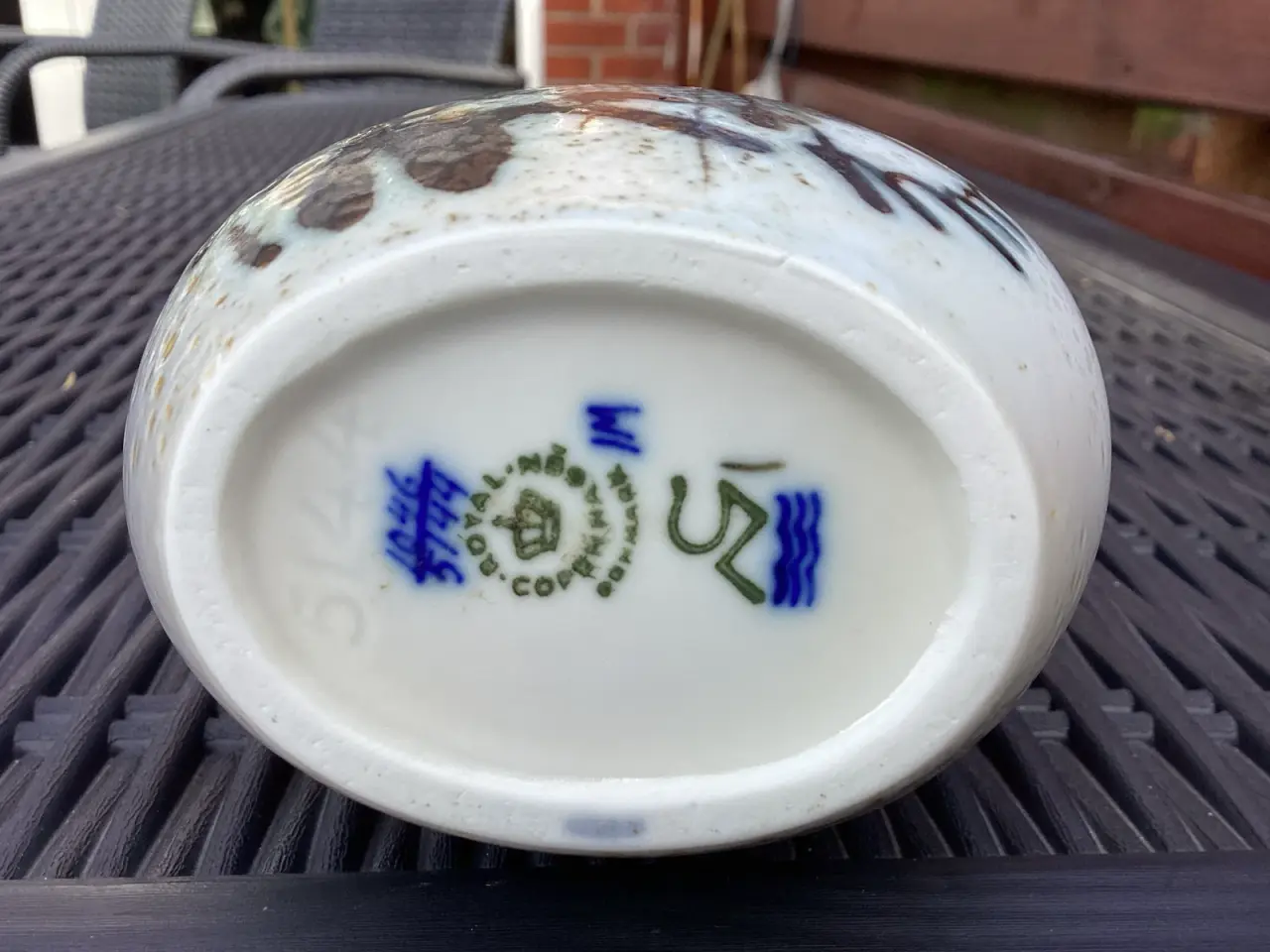 Billede 7 - Royal Copenhagen vase med fiskemotiv