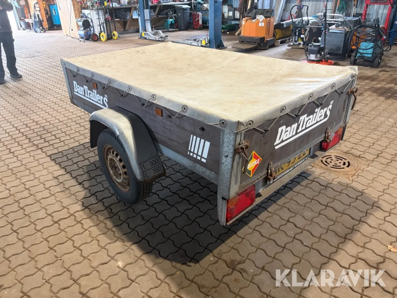 Billede 3 - Trailer Dan Trailers 502 D 1 med presenning