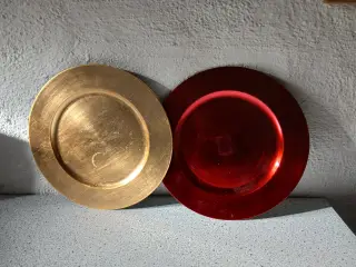 Dekorationstall. rød og guld (3 fotos)