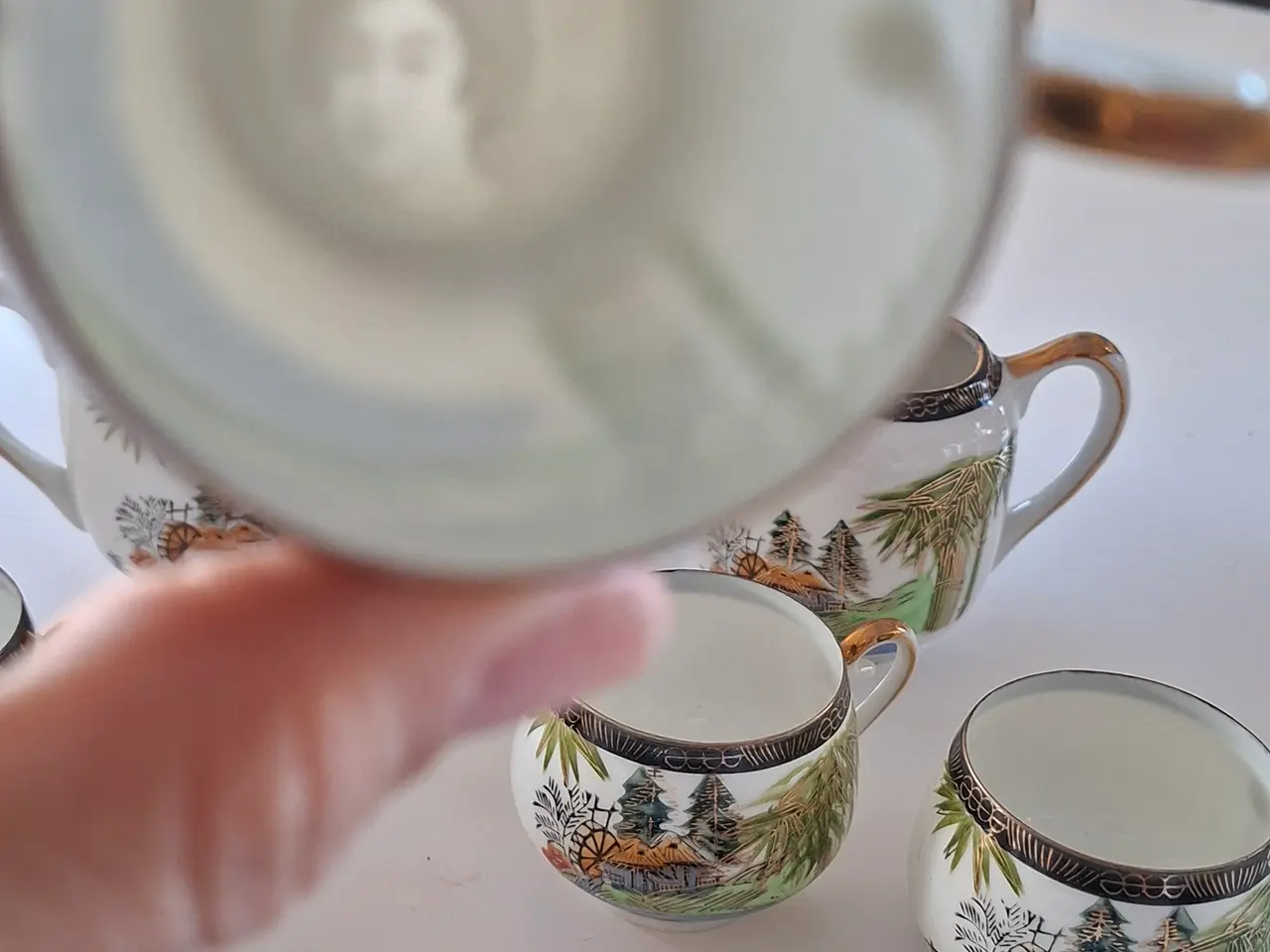 Billede 3 - Smukt vintage japansk kaffestel / testel – Hayashi