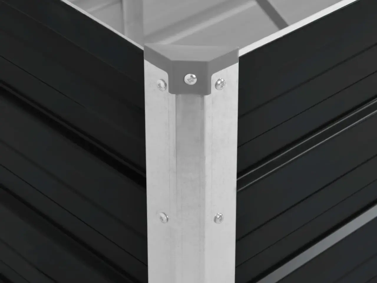 Billede 4 - Hævet plantekasse 100 x 40 x 45 cm - antracitgrå