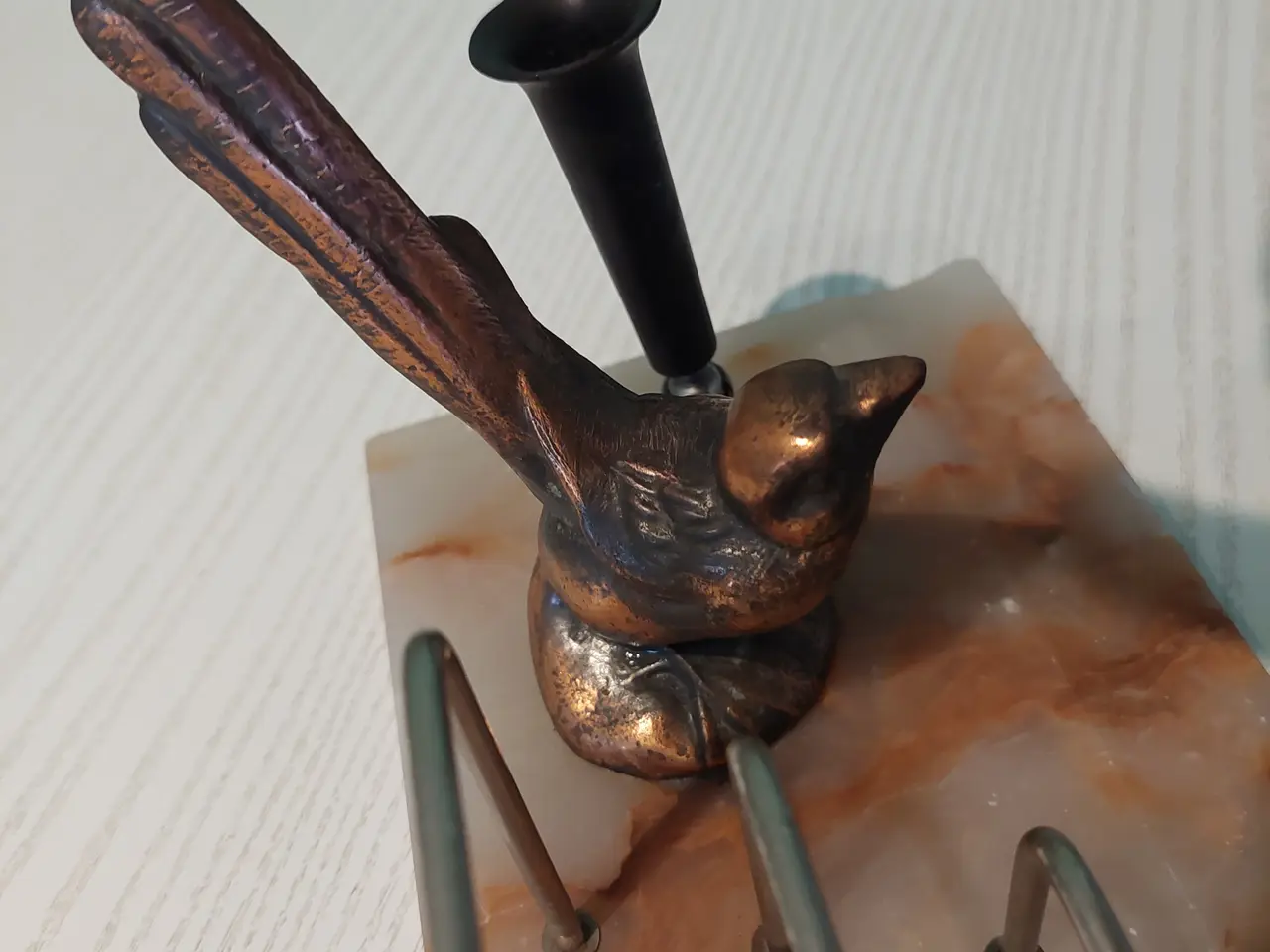 Billede 1 - vintage Brevholder i marmor