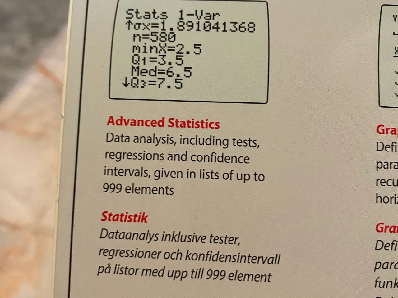 Billede 12 - TI- 82 stats grafregner