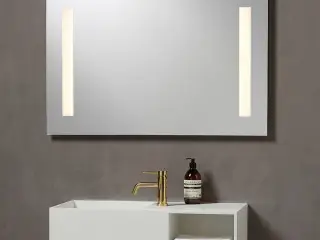 spejl med led lys 80x65 cm