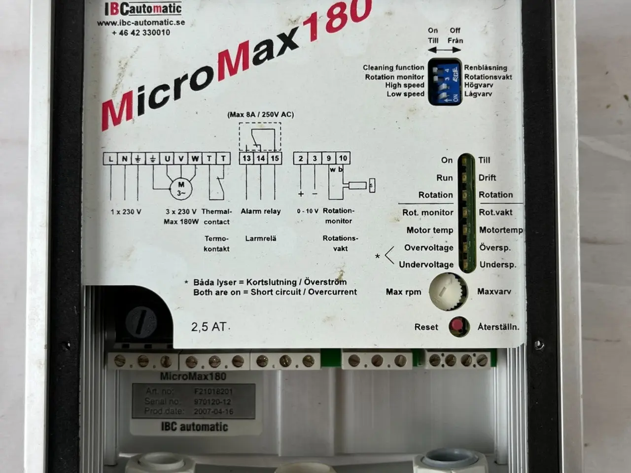 Billede 2 - IBC Automatic MicroMax180 F21018201 Motor 3x230V