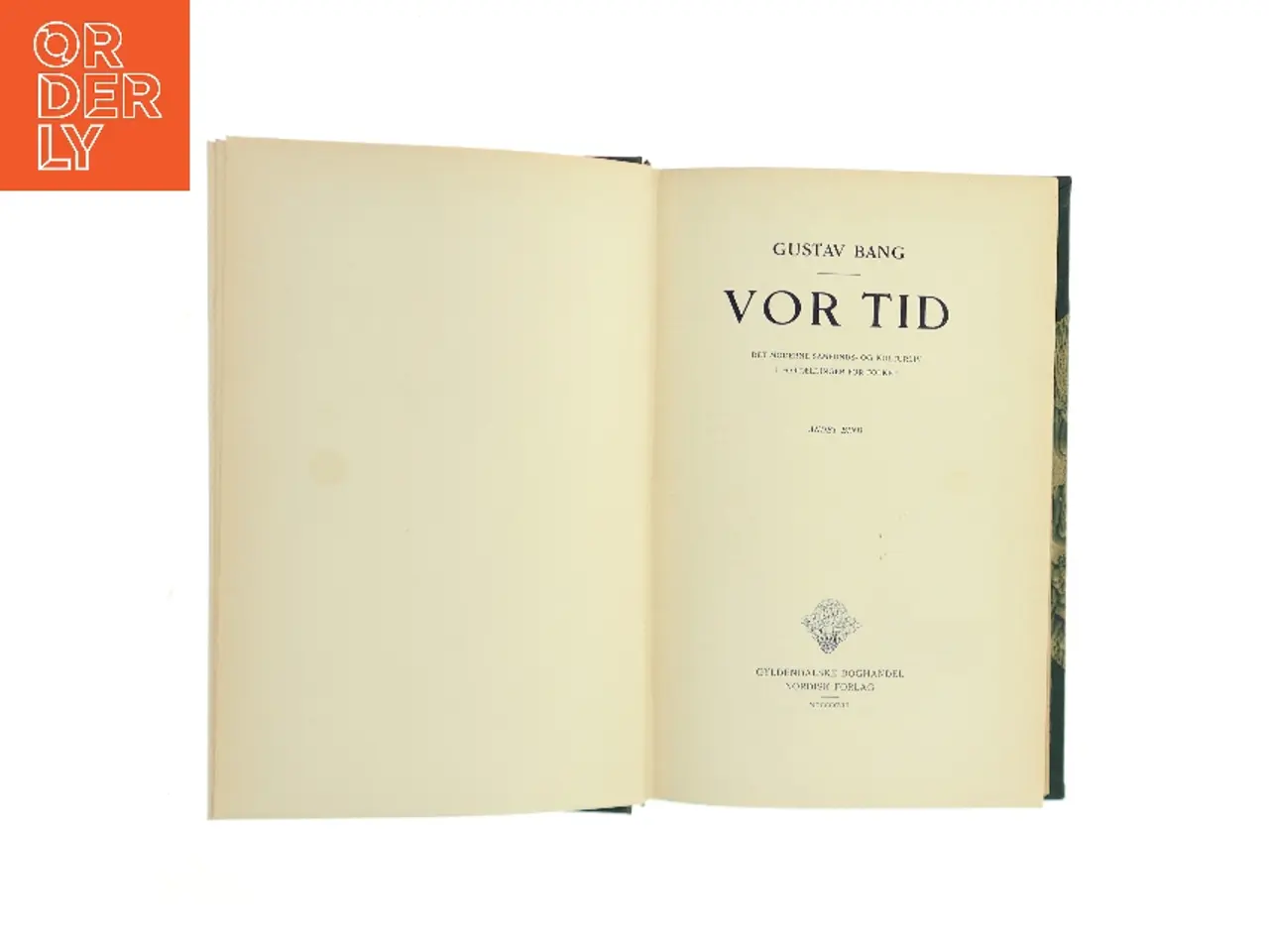Billede 2 - Vor tid. Andet bind af Gustav Bang (Bog)