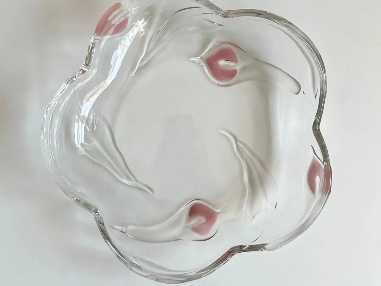 Billede 2 - Waltherglas. krystalfad m callaliljer
