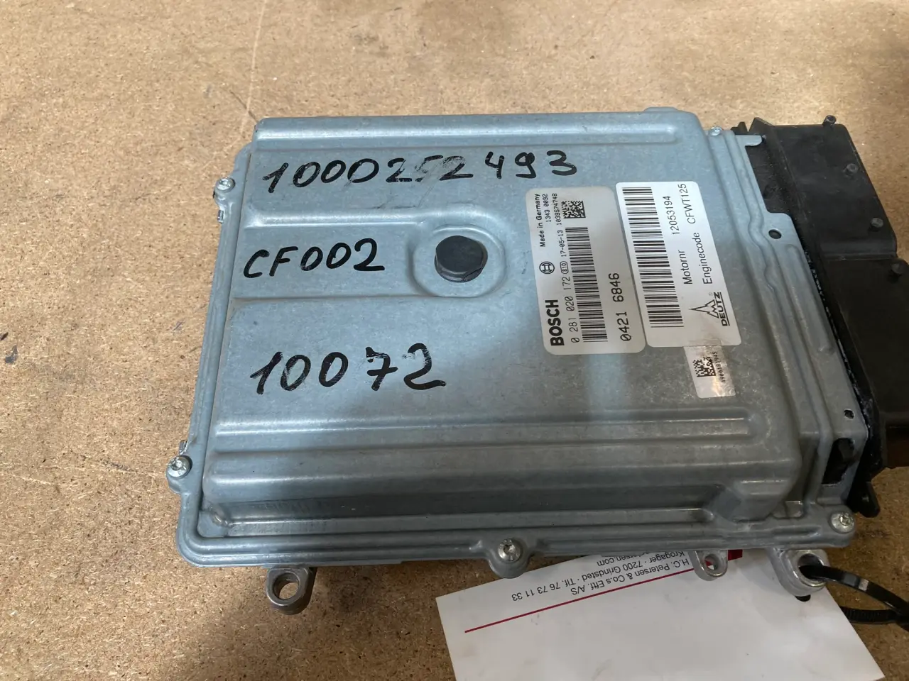 Billede 2 - Motor Styrings Boks Til Deutz Motor