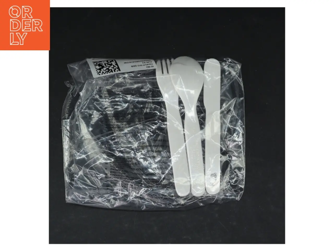 Billede 1 - Plastikbestikssæt Rasmus Klump (str. 14 cm)