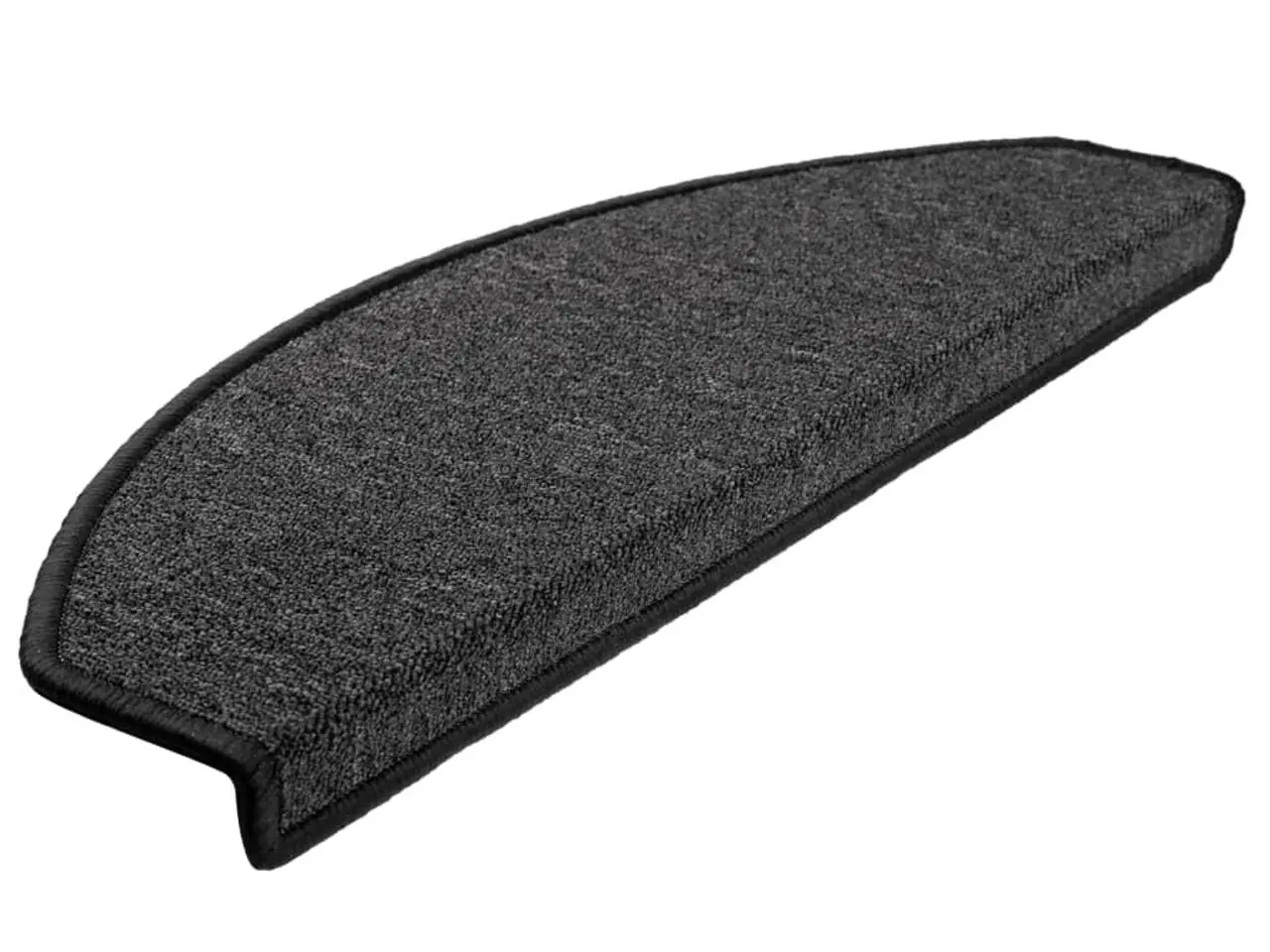 Billede 3 - Trappemåtter halvrunde - 15 stk., 65×24×4 cm, antracit