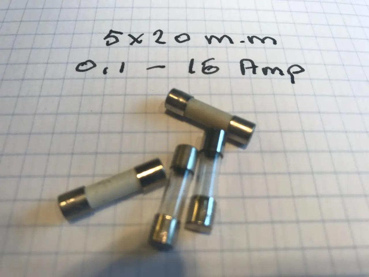 Billede 1 - Sikringer 5X20 mm.
