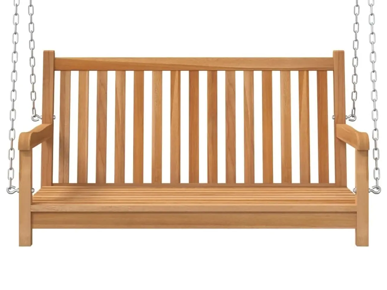 Billede 3 - Gyngebænk i massivt teaktræ 114×60×64 cm - hængesofa til haven