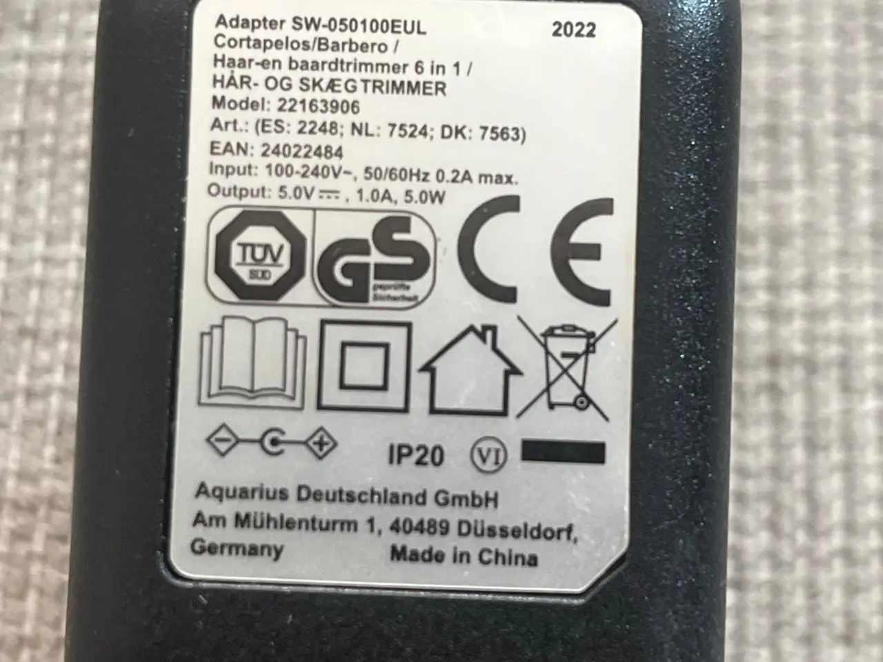 Billede 3 - Oplader / strømforsyning 5V til 230V stikkontakt