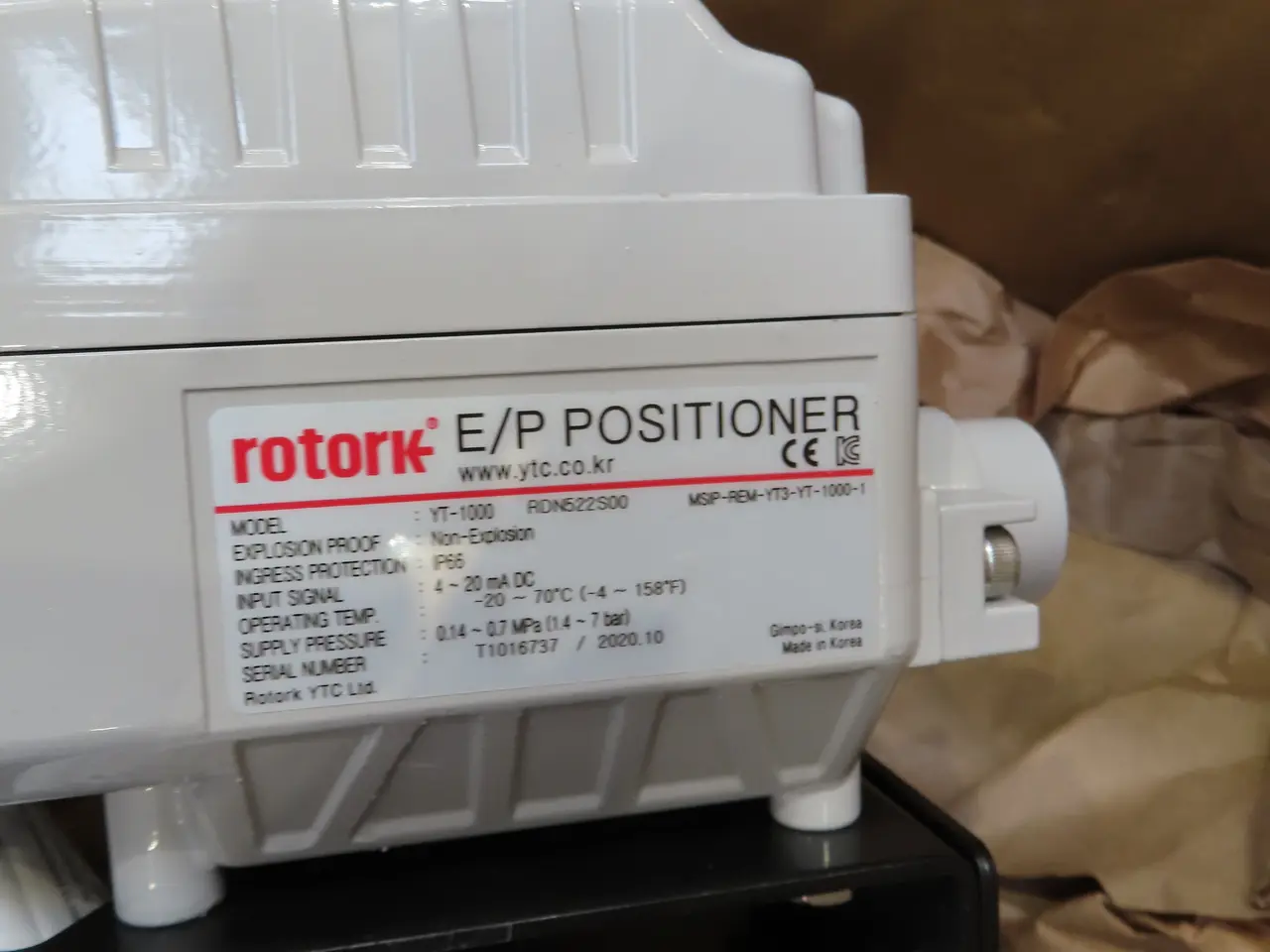 Billede 3 - Electro-Pneumatic Positioner ROTORK YT-1000