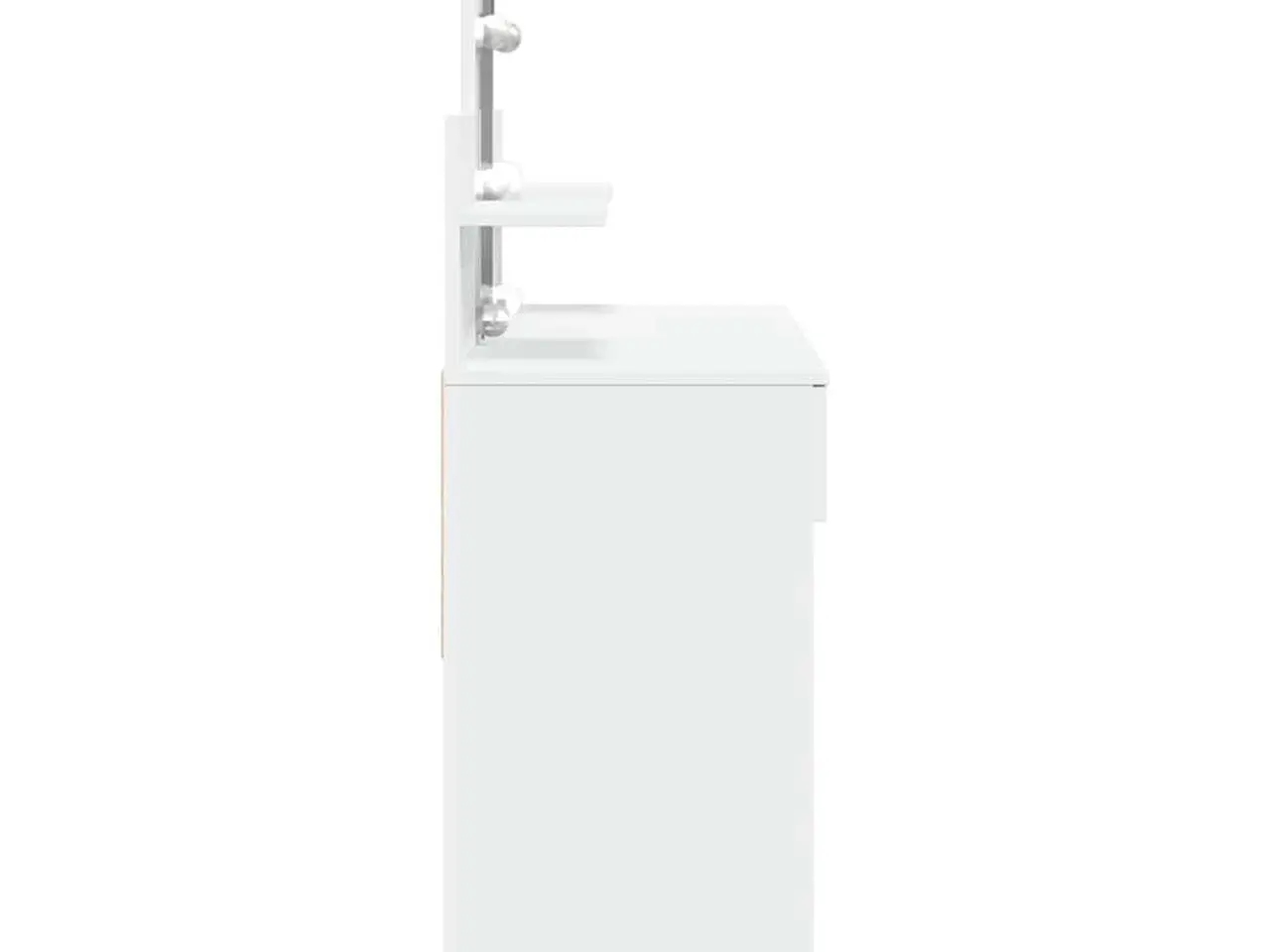 Billede 6 - Makeupbord med LED-lys 100x40x130 cm hvid