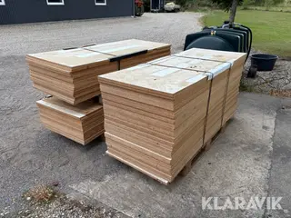 Spånplader - 200x79,5x3cm - 70 styk