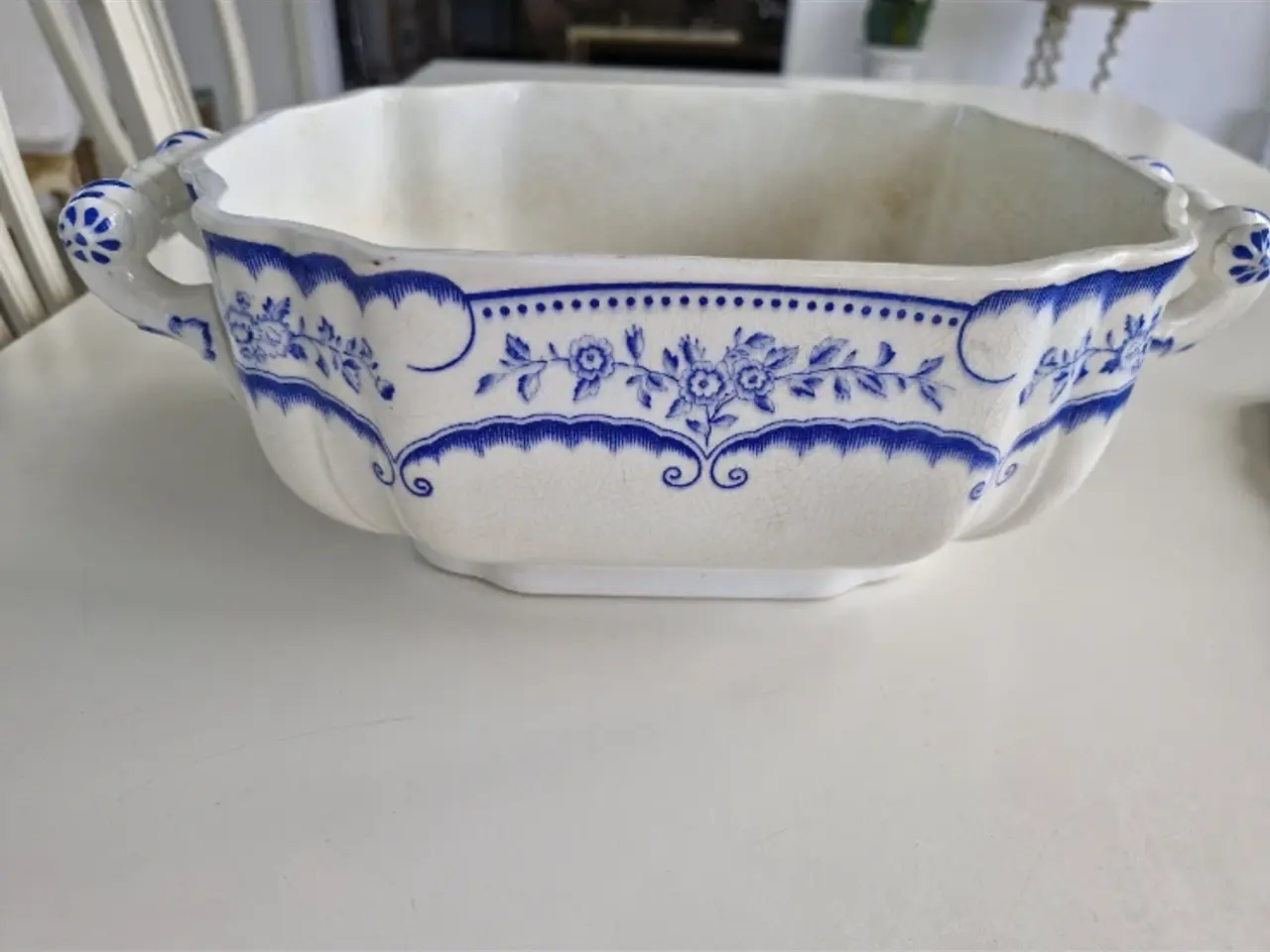 Billede 4 - "Rococo"Gustavsberg. Stor fajanceterrine med Låg