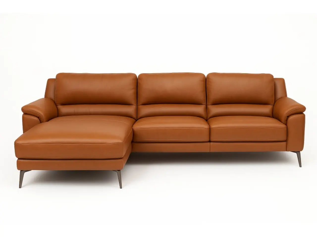 Billede 1 - Agedrup Læder Chaiselongsofa Venstrevendt