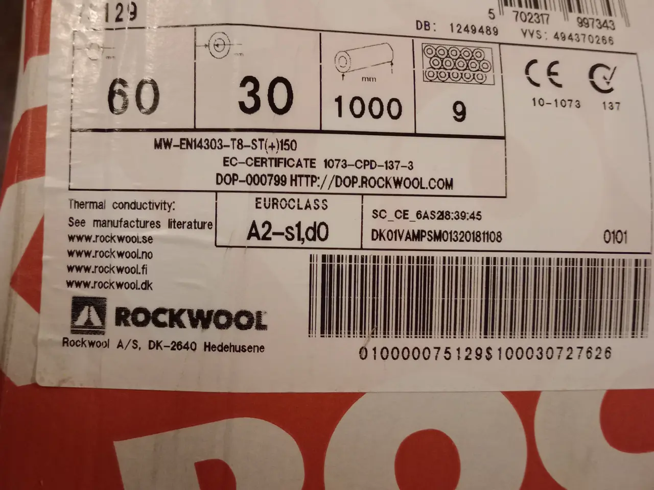 Billede 1 - Rørisolering (vi har 13 stk)