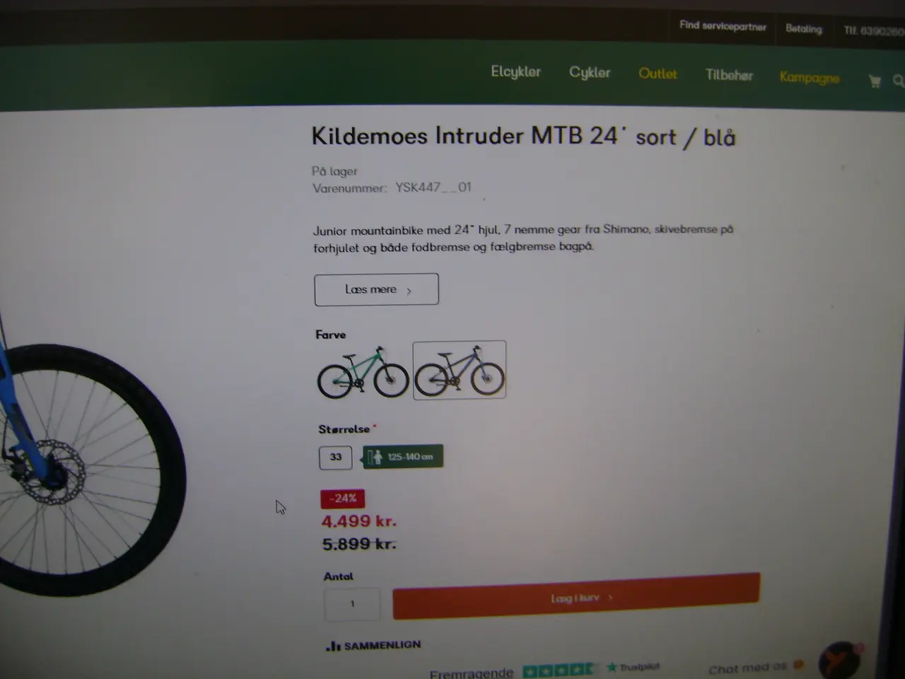 Billede 3 - KILDEMOES intruder drengecykel 21 gear