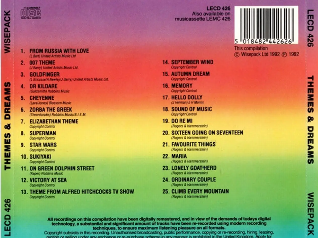 Billede 2 - Unknown Artist – Themes And Dreams – CD