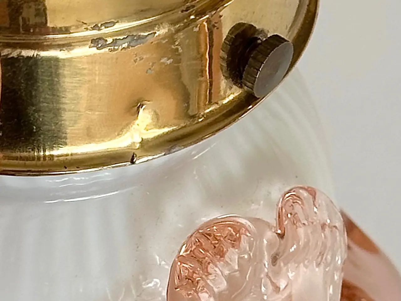 Billede 10 - Væglamper m rosa glas, 2 stk samlet