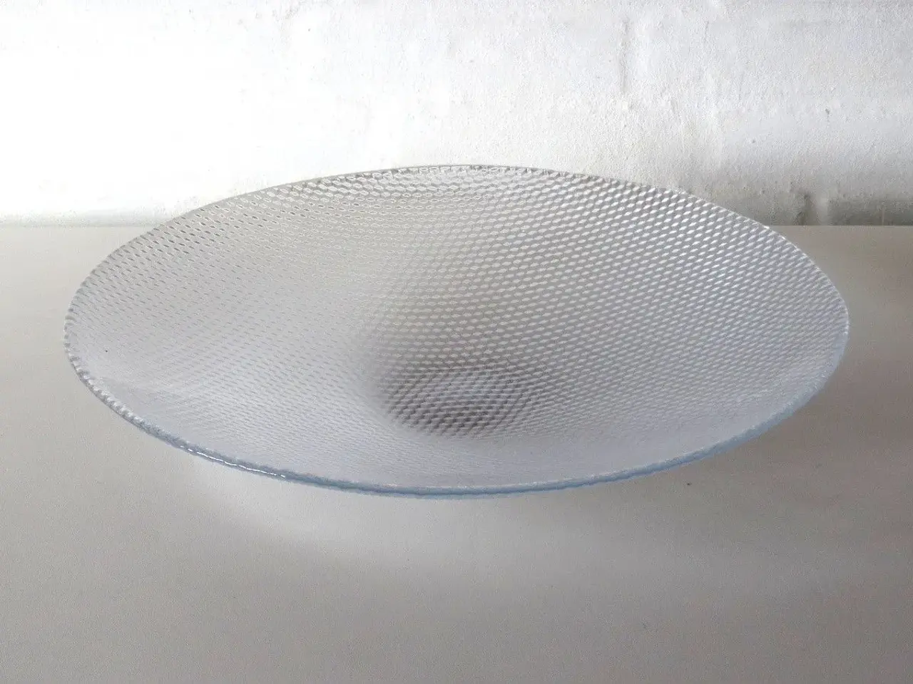 Billede 1 - Glas, stor flad skål, Trigona, Holmegaard