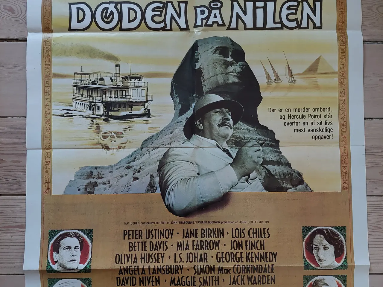 Billede 1 - Original dansk biografplakat: Døden på Nilen 1978