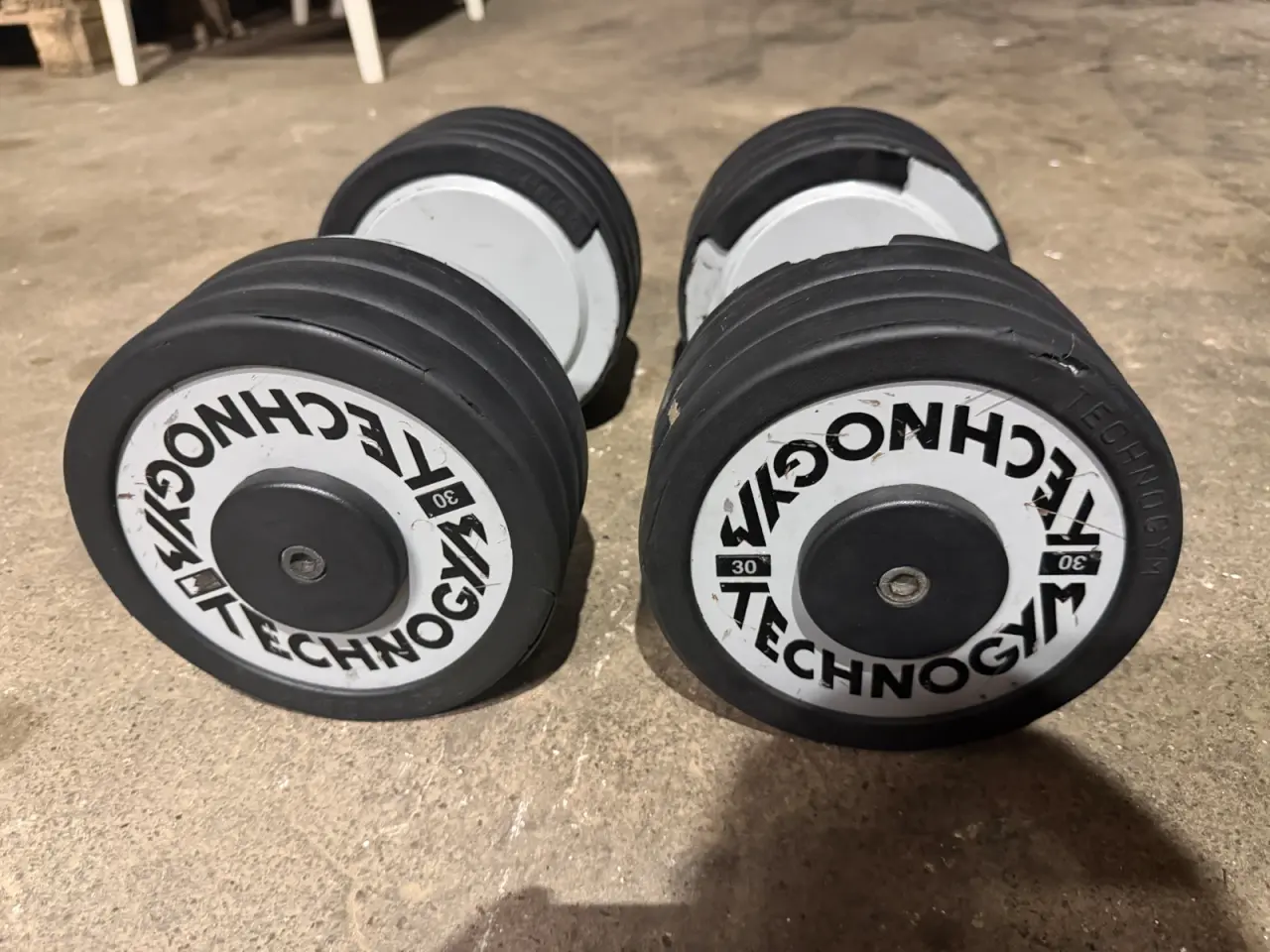 Billede 1 - Technogym klassisk håndvægtsæt (2 x 30 kg.)