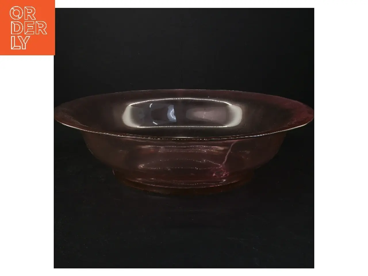 Billede 1 - Glas skål (str. Ø 33,5 cm)