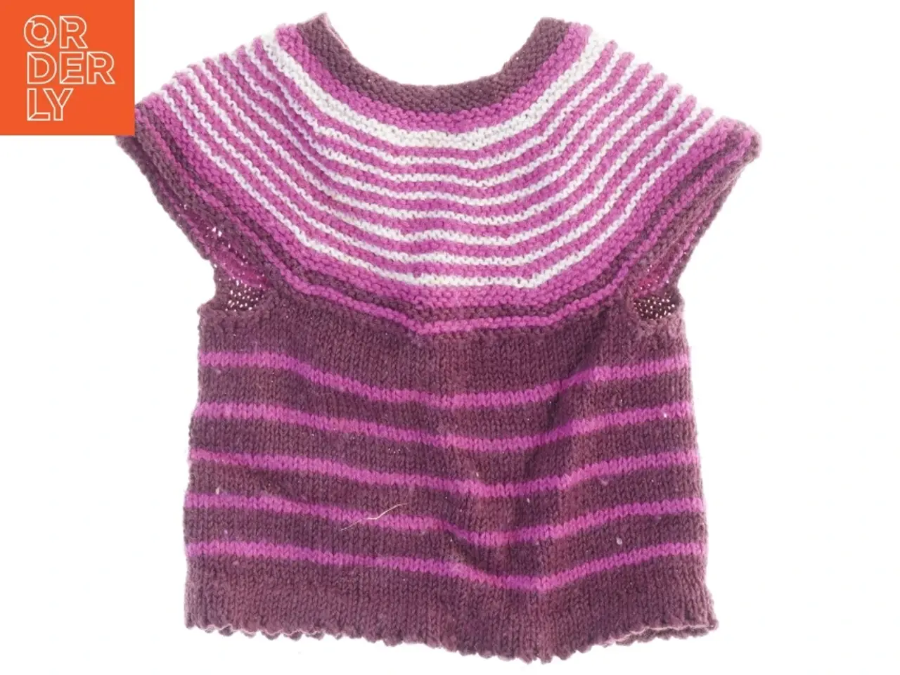 Billede 1 - Håndstrikket vest (str. 25 x 28 cm)