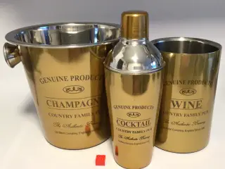Champagnekøler, vinkøler, cocktailshaker