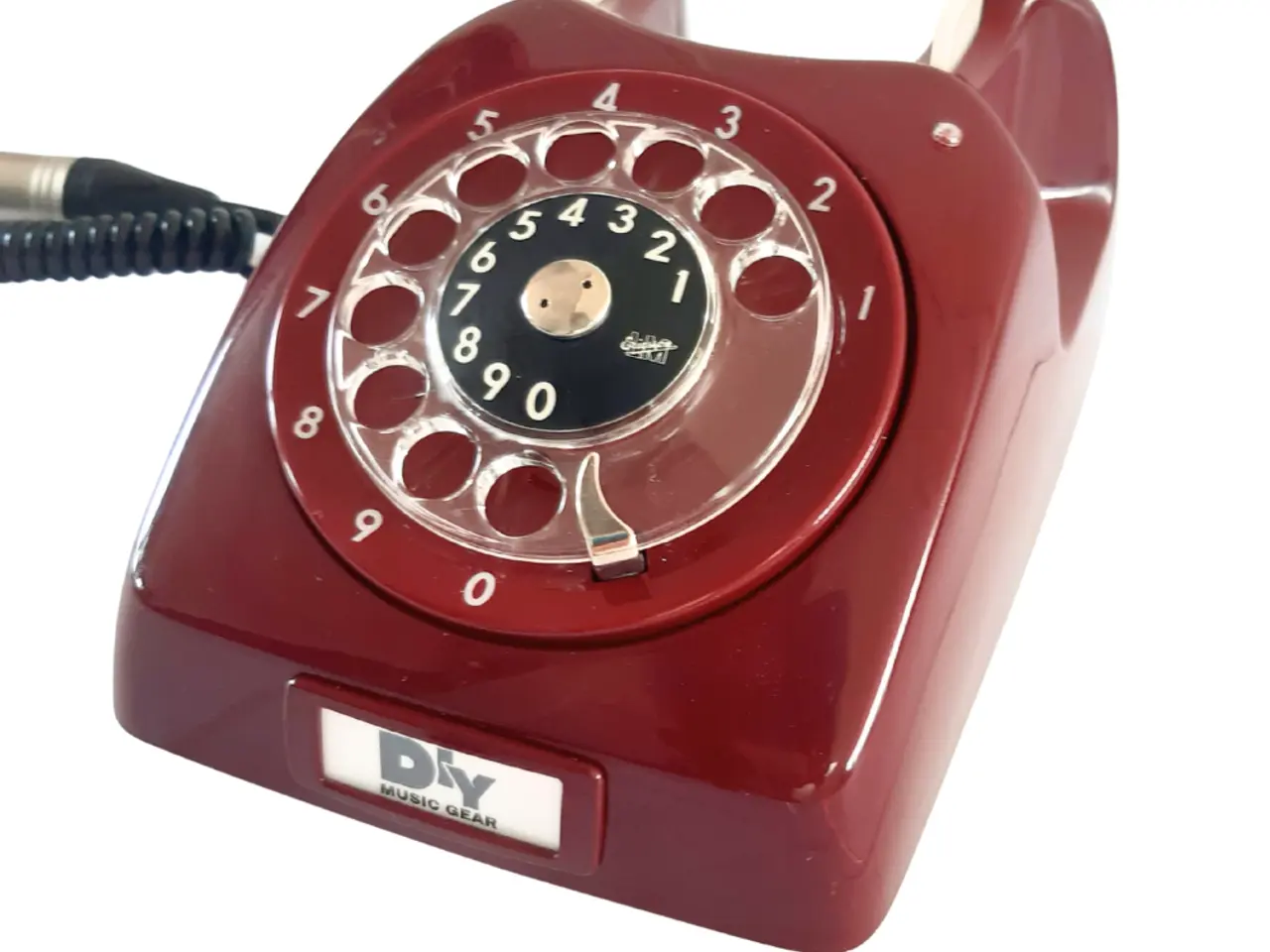 Billede 4 - Retro telefon mikrofon 2 (Okseblod rød)