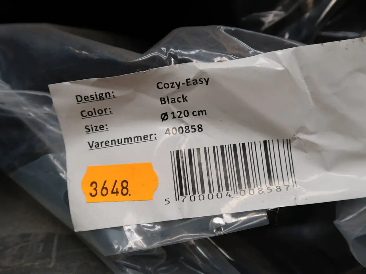 Billede 2 - Gulvtæppe COZY-EASY Black Ø120