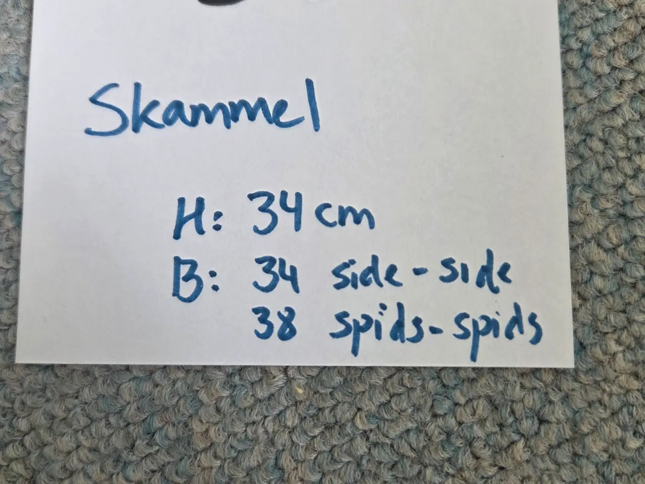 Billede 5 - Sekskantet vintage skammel med nitter