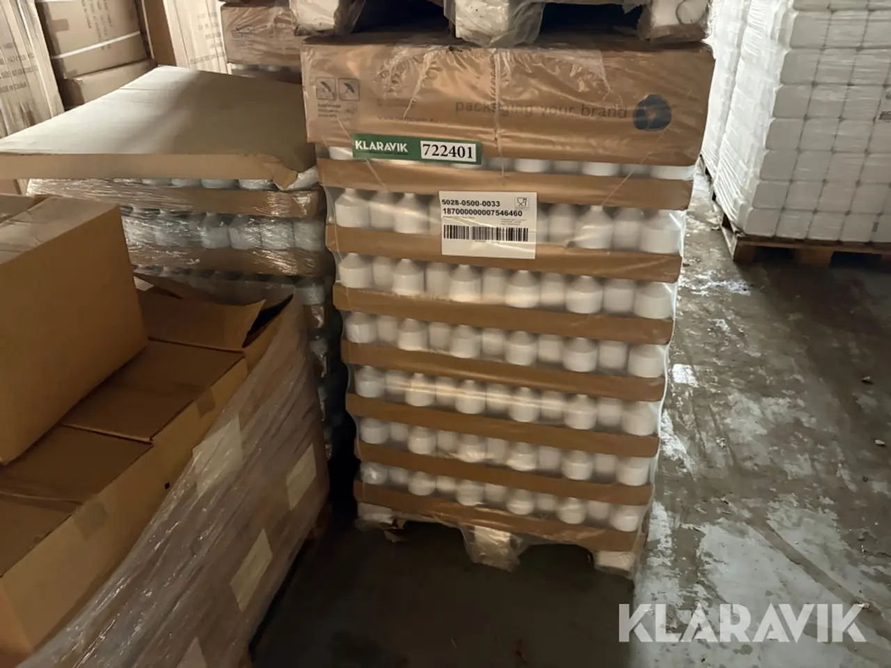 Billede 6 - Stort parti plastflasker med låg 500ml vera White - 32 paller/ 39.000 flasker