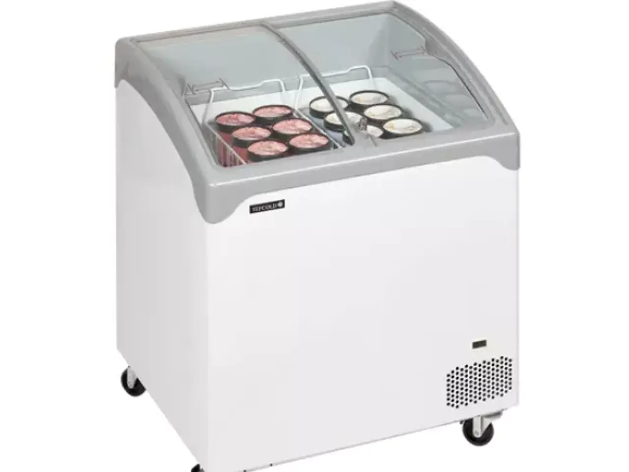 Billede 2 - Tefcold Isfryser med buede glaslåg - 185 Liter