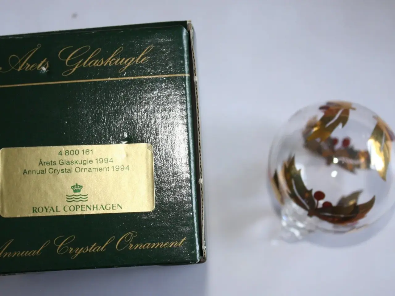 Billede 2 - Årets glaskugle 1994 fra Royal Copenhage