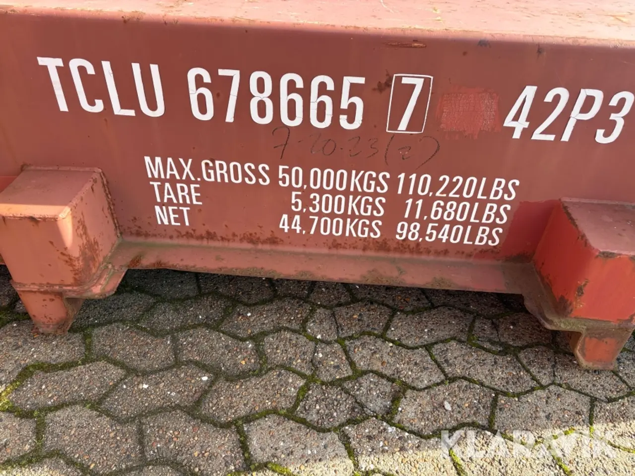 Billede 10 - Sammenklappelig flat rack-container PT. ASPEK KUMBONG KB40-FR-11R2 - 40 fods