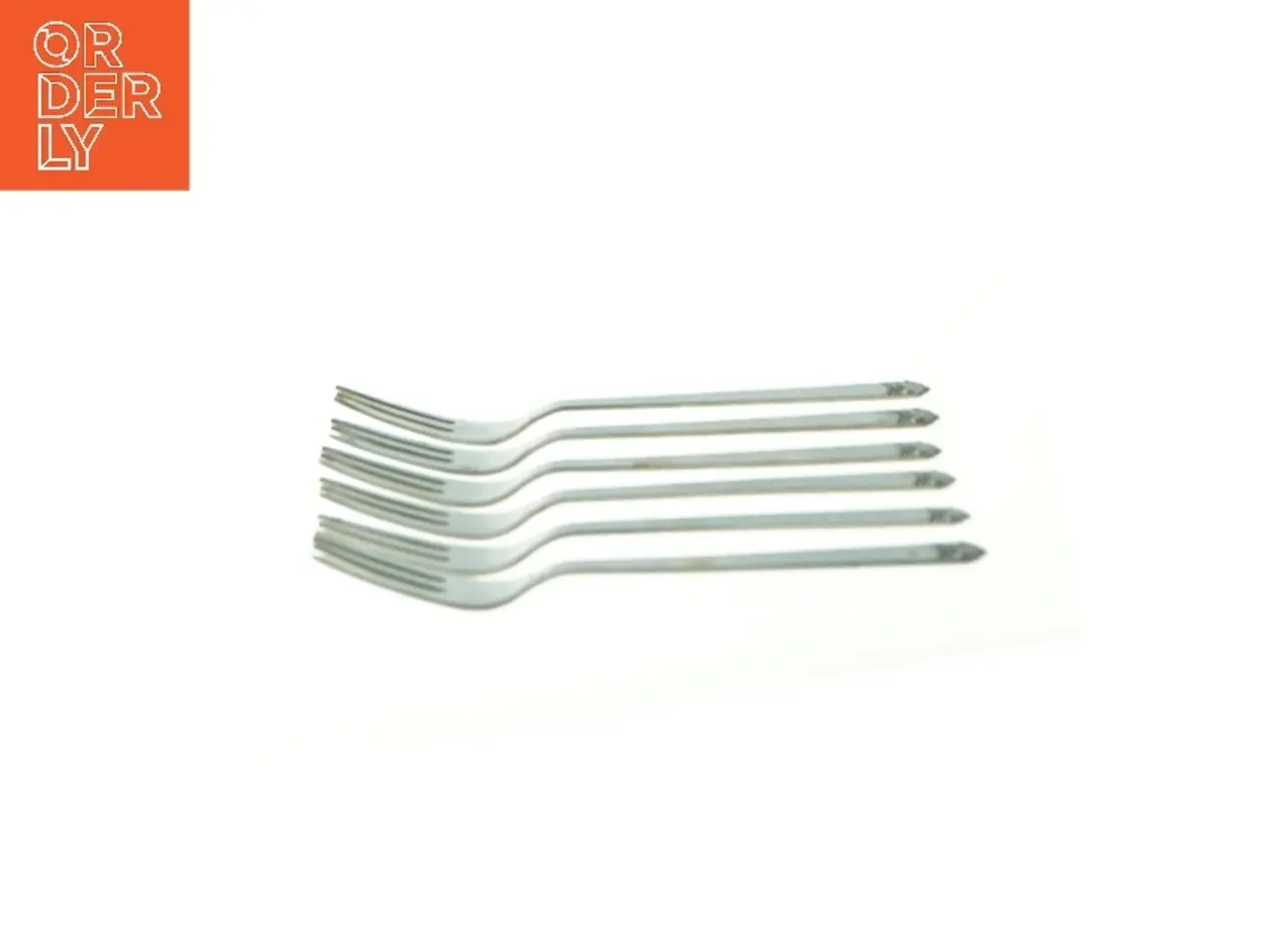 Billede 3 - Kagegafler (6 stk.) fra Ukendt (str. L: 14,5cm)