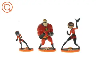"De utrolige"-figurer 4 stk. (str. 5 x 4 og 9 x 6 og 12 x 7 og 9 x 5cm)