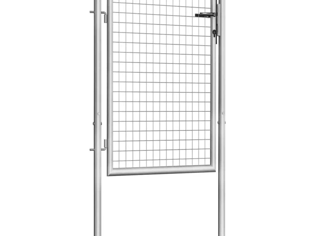 Billede 2 - Havelåge i galvaniseret stål 100×100 cm - sølv