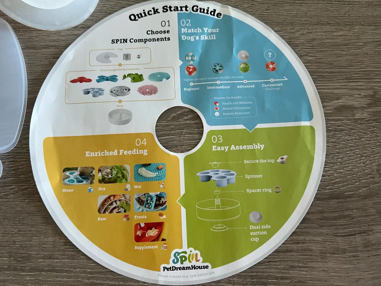 Billede 7 - Spin interaktiv foder-skål til hund/kat med låg